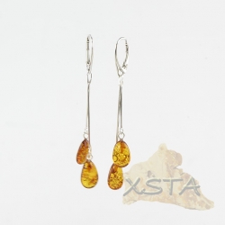  Baltic amber earrings